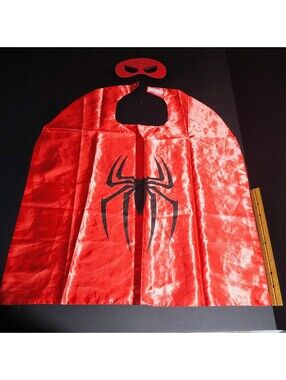 Spiderman Cape and Mask for kids 4-5 year old kids, Halloween Cape and Mask